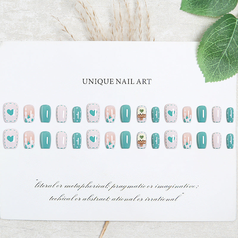 Nail set with intricate design Acalora