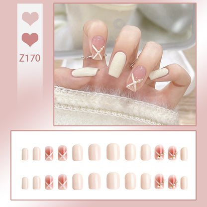 Acrylic nail set with elegant and playful design Acalora