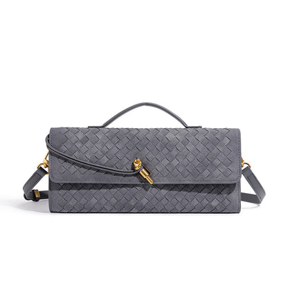 Textured Woven Clutch Purse Acalora