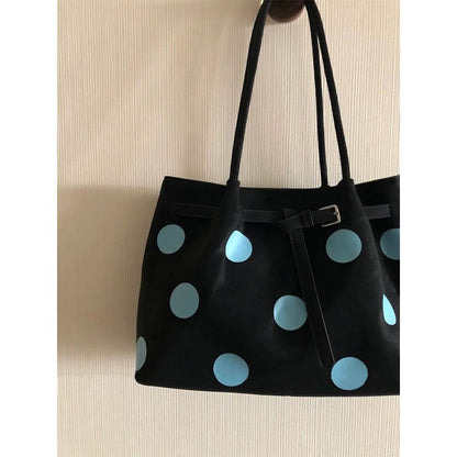 Stylish Polka Dot Tote Bag Acalora