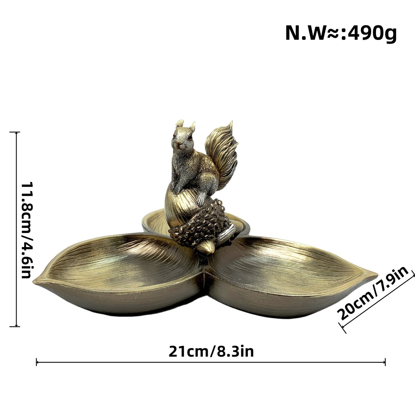 Decorative bowl with squirrel motif Acalora