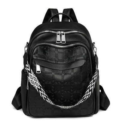 Versatile Textured Backpack with Multiple Compartts Acalora