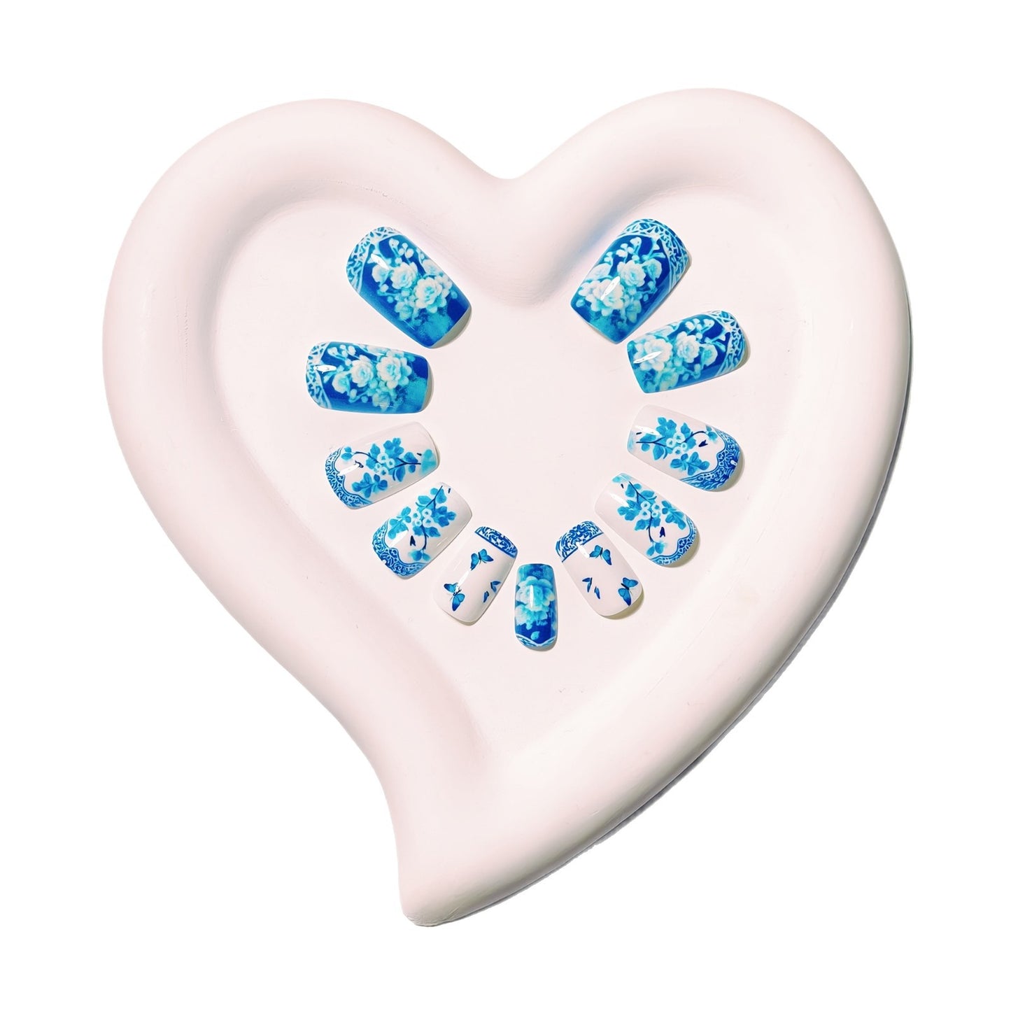 Artistic Floral Butterfly Nail Art Acalora