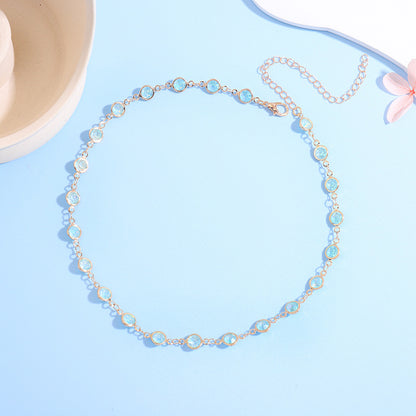 Sparkling Crystal Choker Necklace Acalora