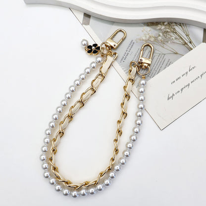 Stylish Pearl-Embellished Eyewear Chain Acalora