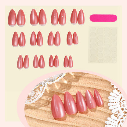 Elegant Almond-Shaped Press-On Nails Acalora