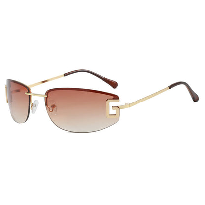 Women's futuristic sunglasses with sporty design and UV protection Brehn