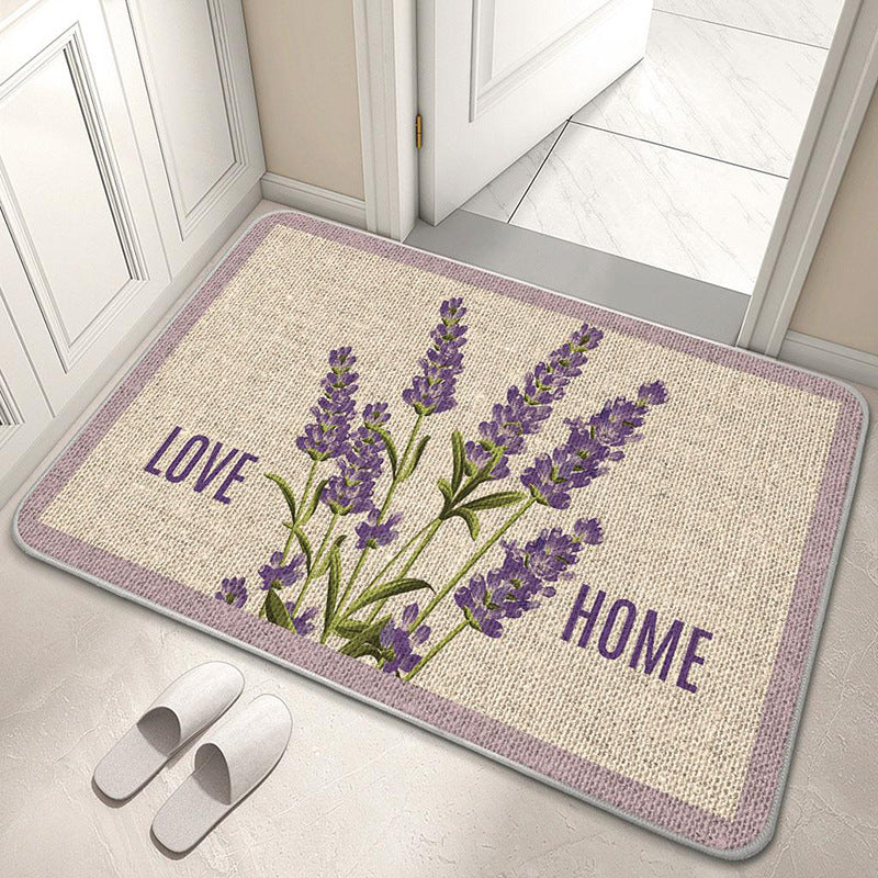 Decorative Floral Welcome Mat