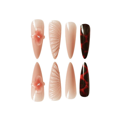 Premium Stiletto Press-On Nail Art Set Acalora