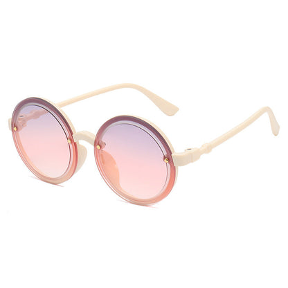 Women's Round Sunglasses with Transparent Frame Skanto