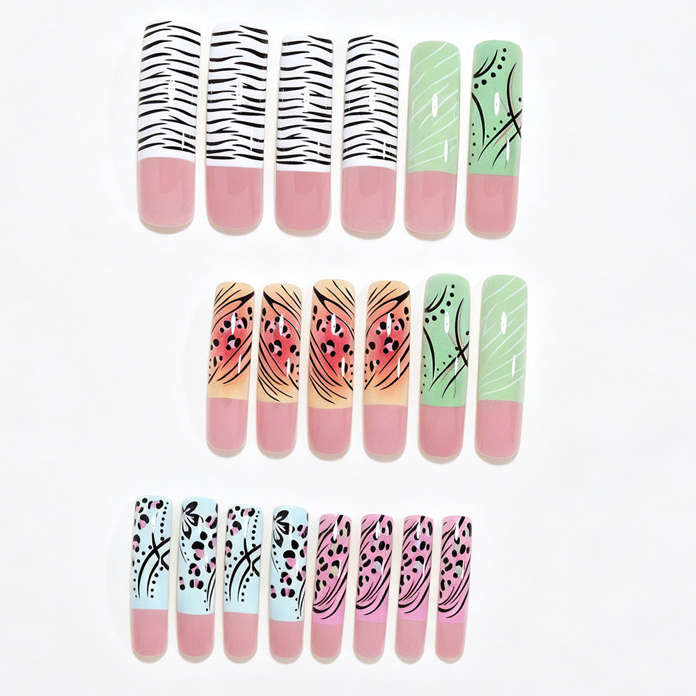 Artistic Long Press-On Nail Tips Acalora