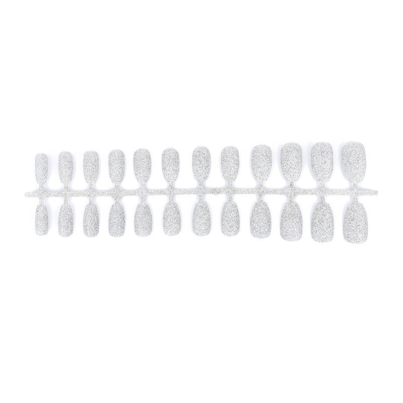 Glamorous artificial nails with sparkling glitter Acalora