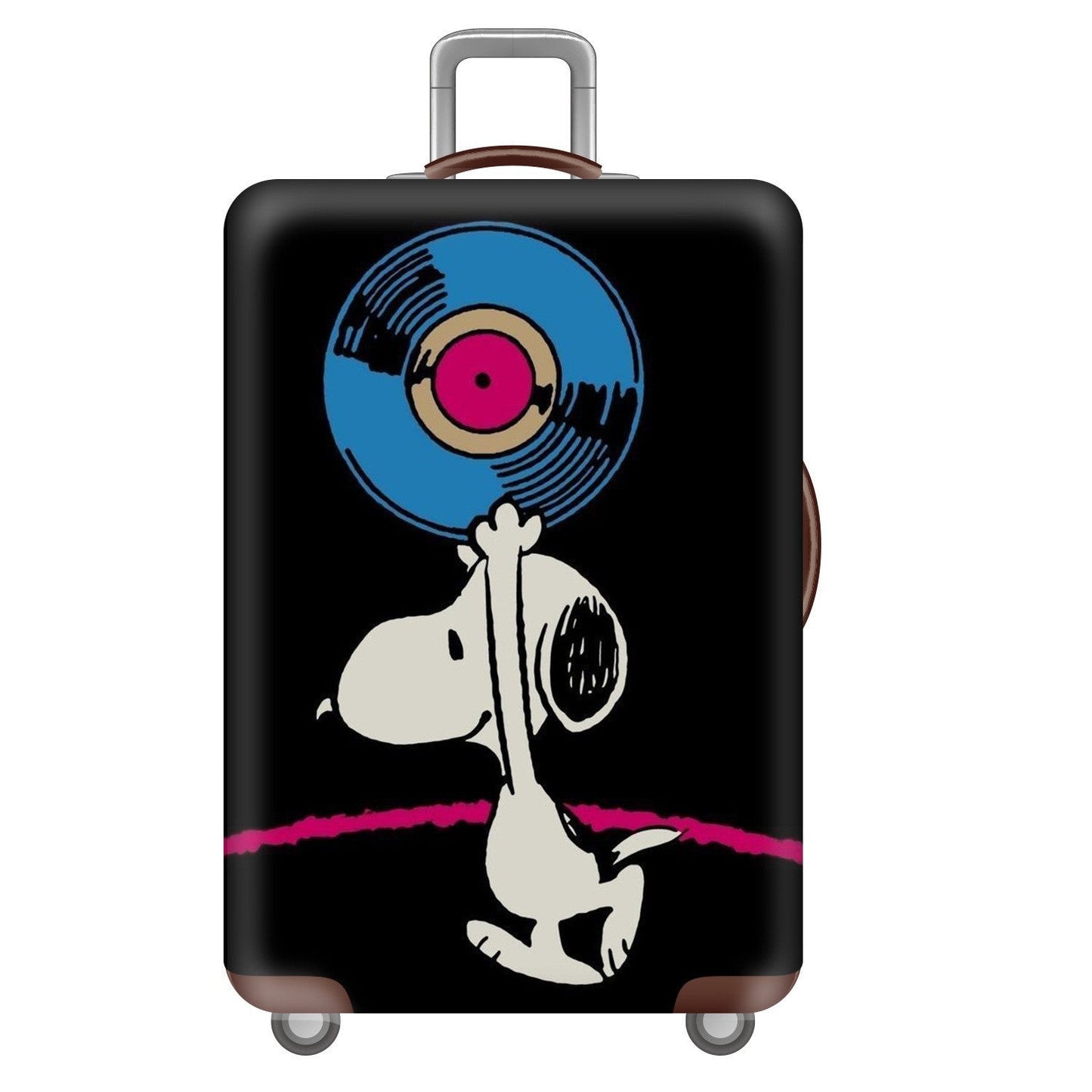 Unisex hard-shell travel suitcase with playful Snoopy motif Brehn