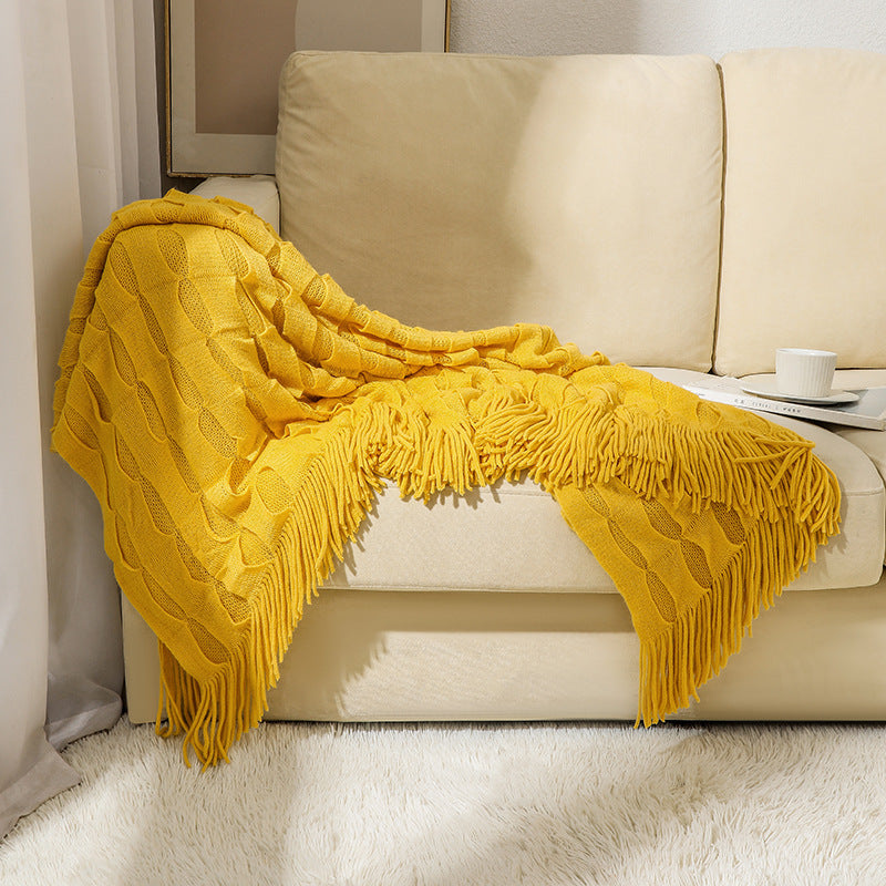 Cozy Textured Throw Blanket