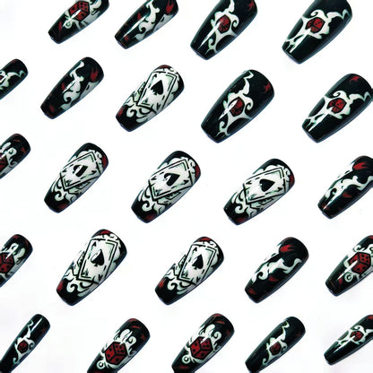 Artistic Playing Card Nail Art Acalora