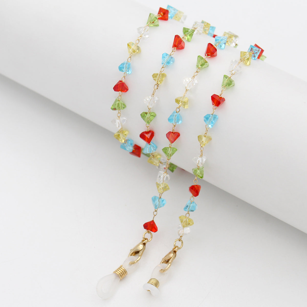 Heart Shaped Beaded Eyewear Chain Acalora