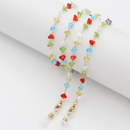 Heart Shaped Beaded Eyewear Chain Acalora
