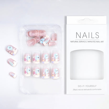 Nails in maritime themes with 3D applications Acalora
