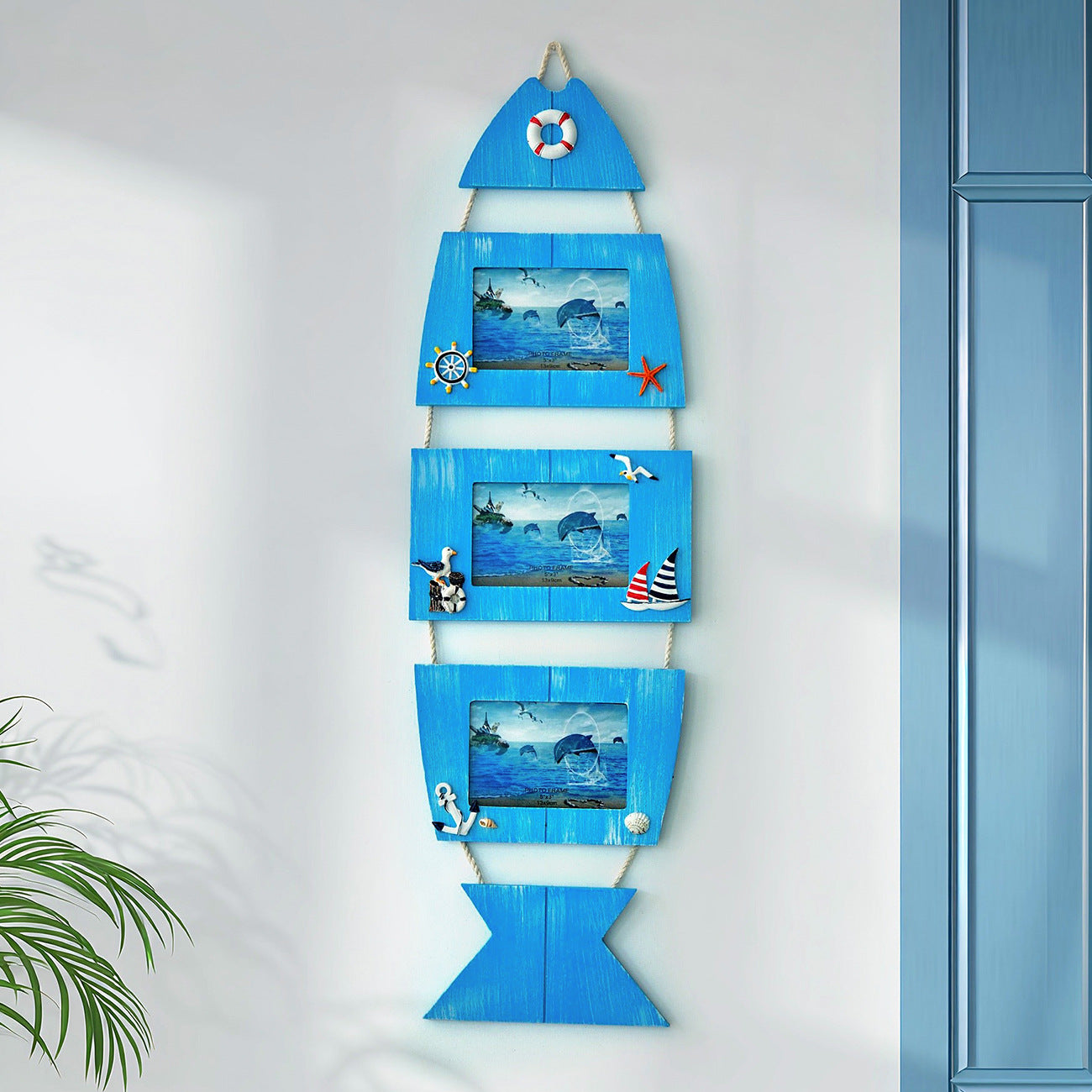 Nautical sailboat figure accent
