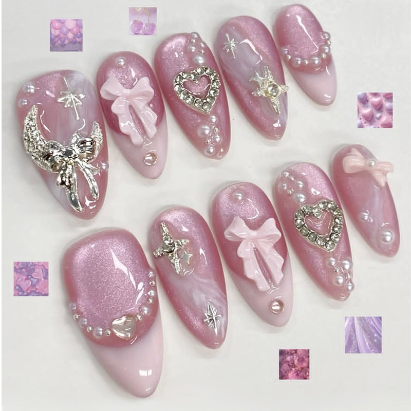 Glamorous Decorative Press-On Nail Art Set Acalora
