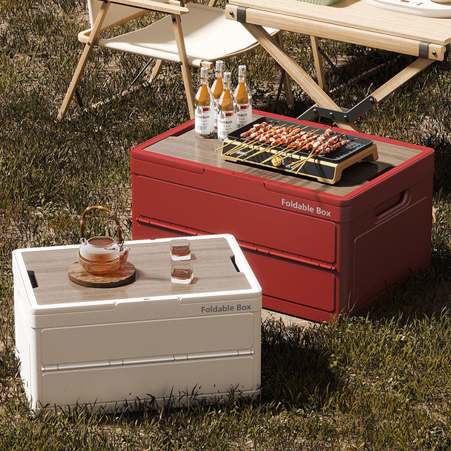 Foldable storage box Acalora