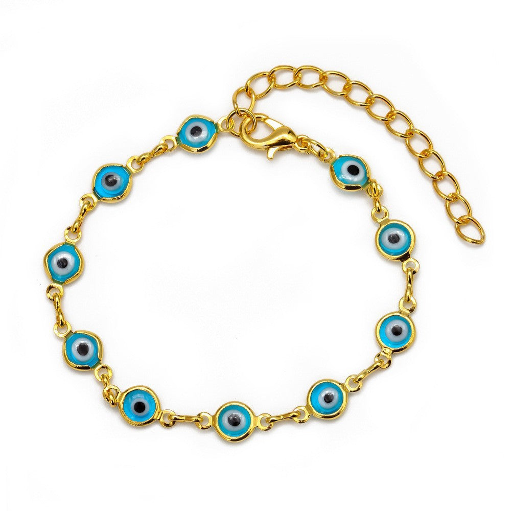 Decorative Evil Eye Charm Bracelet Acalora