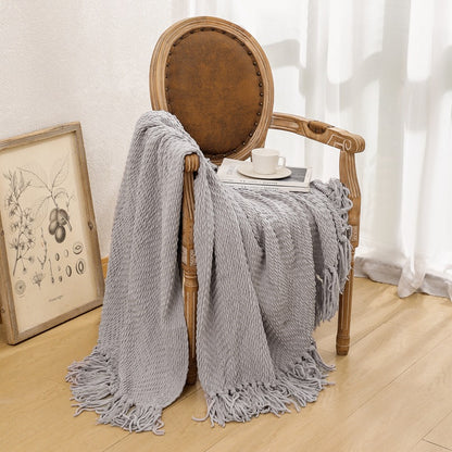Unisex Cozy Knitted Blanket