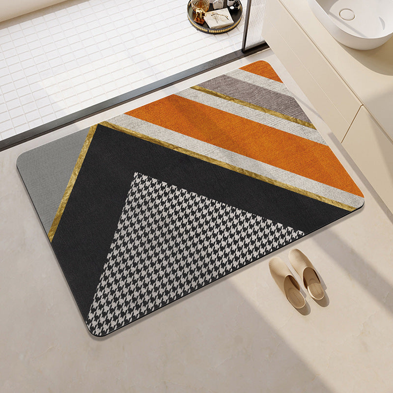Playful Cat-Themed Bath Rug