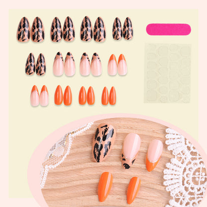 Creative Leopard Print Press-On Nails Acalora