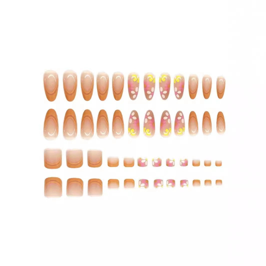 Artistic Floral Nail Art Acalora