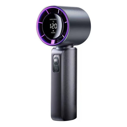 Cooling Portable Bladeless Mini Handheld Fan with Digital Speed Display Bowlift