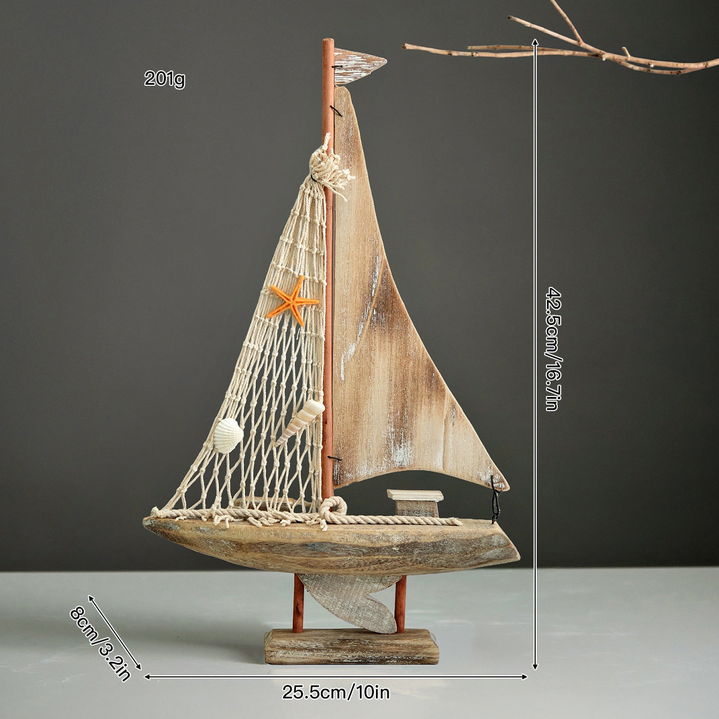Nautical Sailboat Figurine