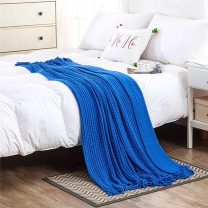 Home Decor Cozy Knitted Throw Blanket