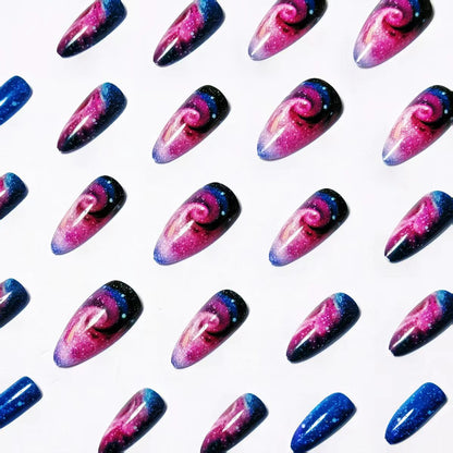 Galaxy-Inspired Nail Art Acalora