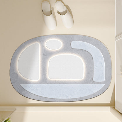 Floral-Inspired Decorative Bath Mat