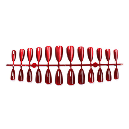 Elegant Almond-Shaped Press-On Nails with Glossy Finish Acalora