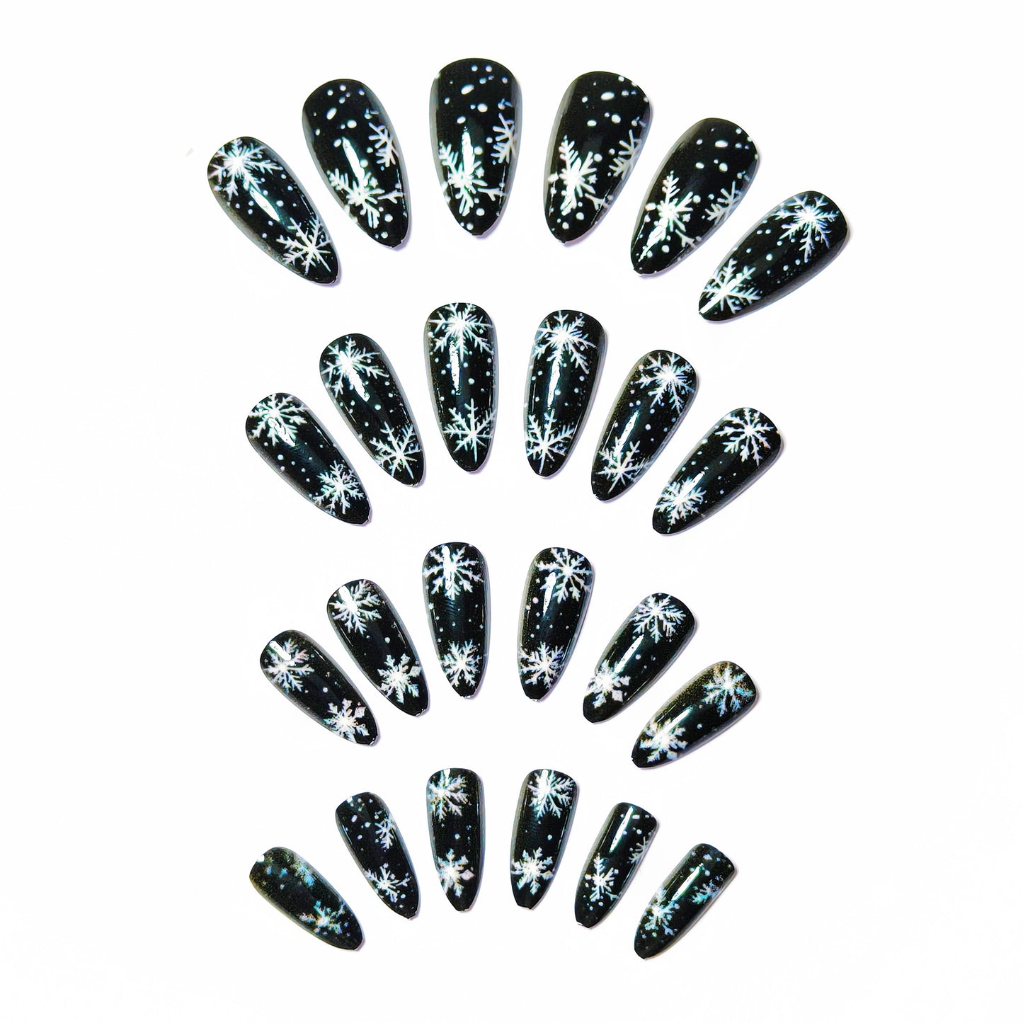 Artistic Winter Snowflake Nail Art Acalora