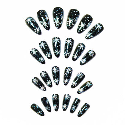 Artistic Winter Snowflake Nail Art Acalora