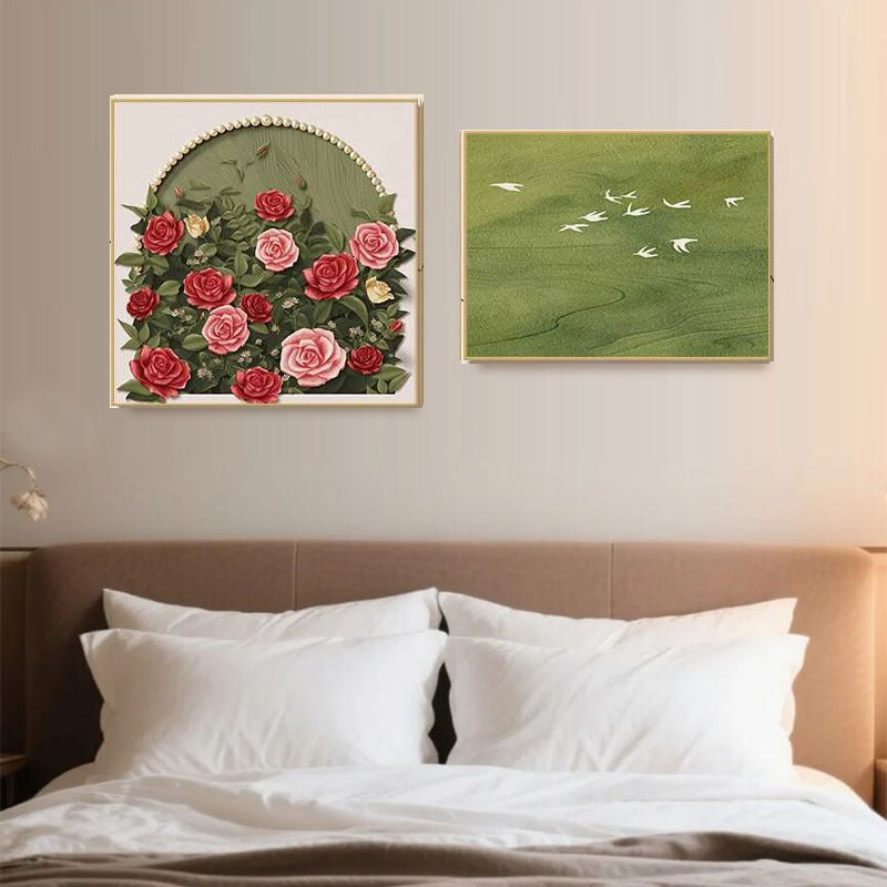 Elegant Floral Relief Wall Decor