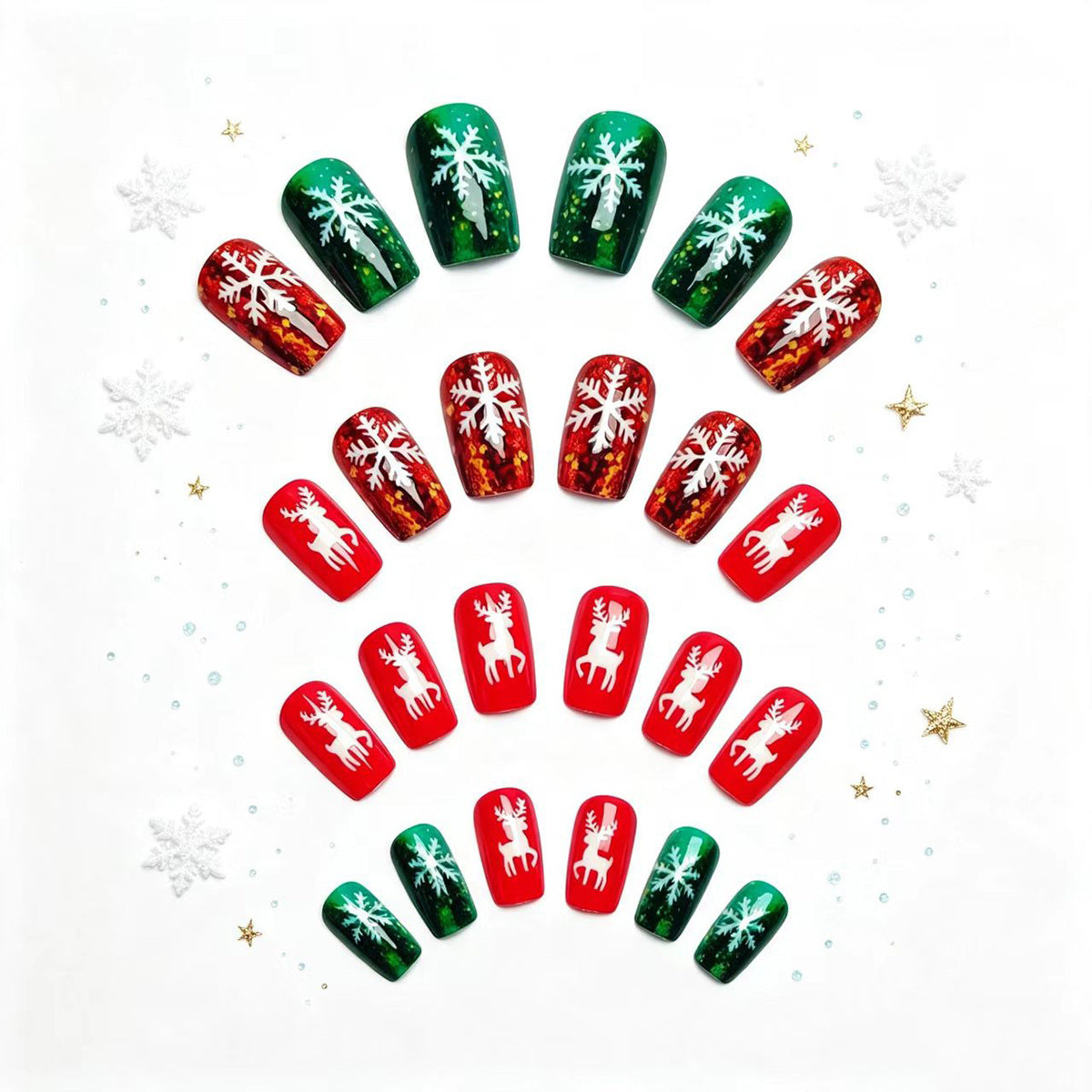 Festive Holiday-Themed Nail Art Acalora