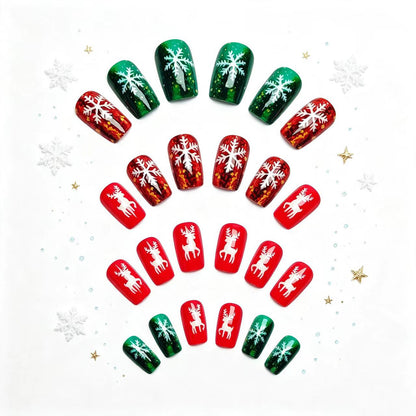 Festive Holiday-Themed Nail Art Acalora