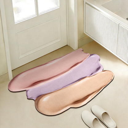 Playful Rainbow-Themed Bath Mat
