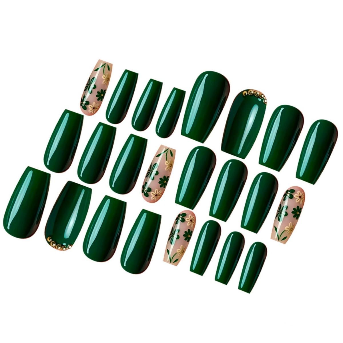 Botanical Nail Art Press-On Set Acalora