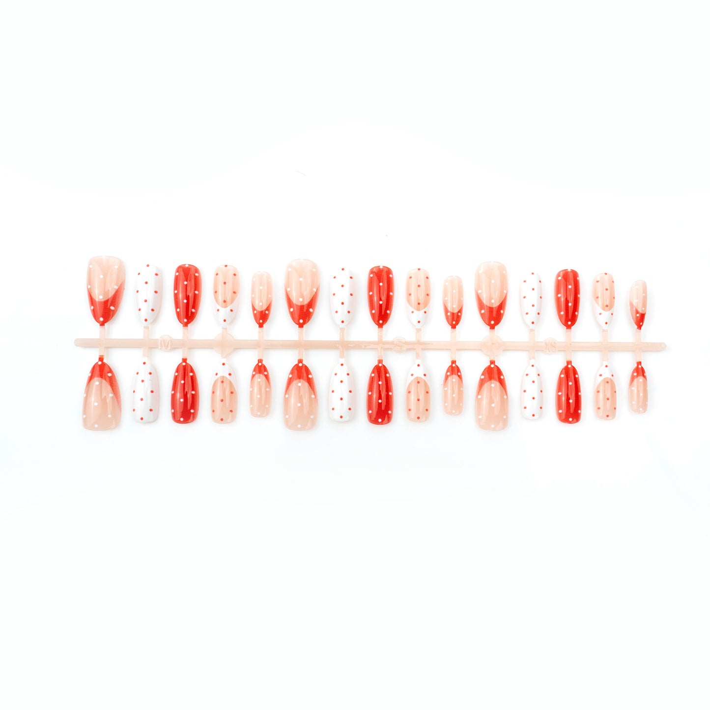 Creative nail art set with playful polka dot design Acalora