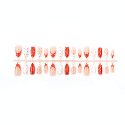 Creative nail art set with playful polka dot design Acalora
