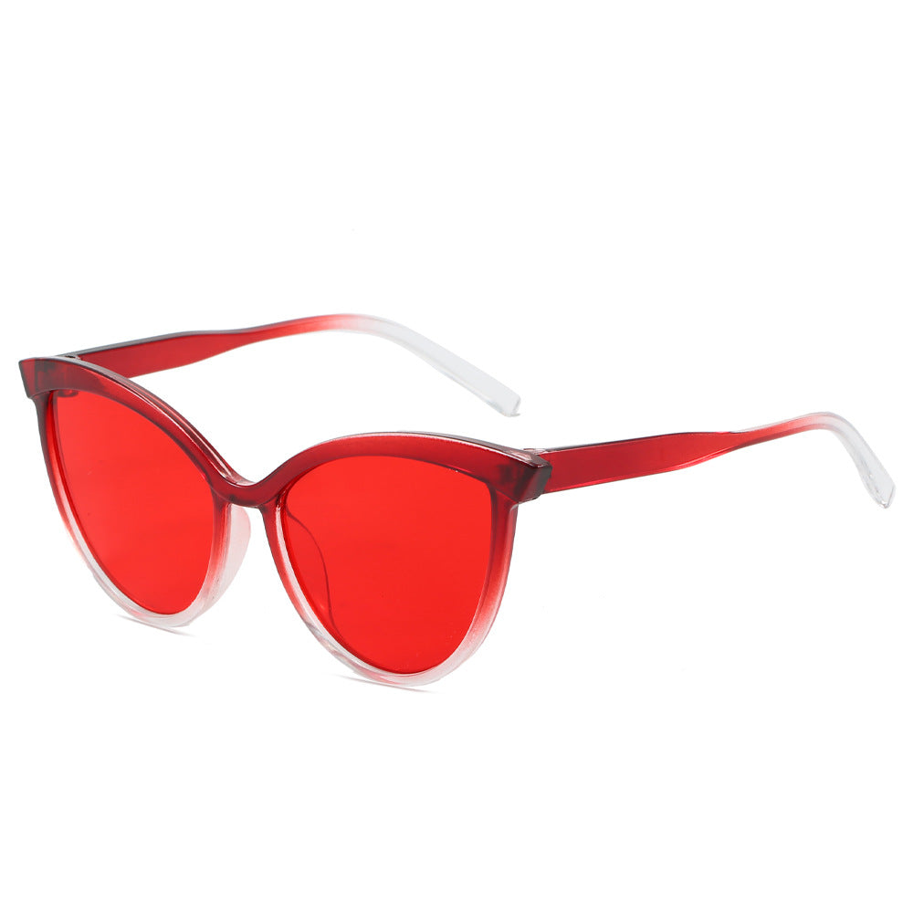 Ladies Elegant Cat-Eye Sunglasses with UV Protection and High-Quality Frame Bowlift