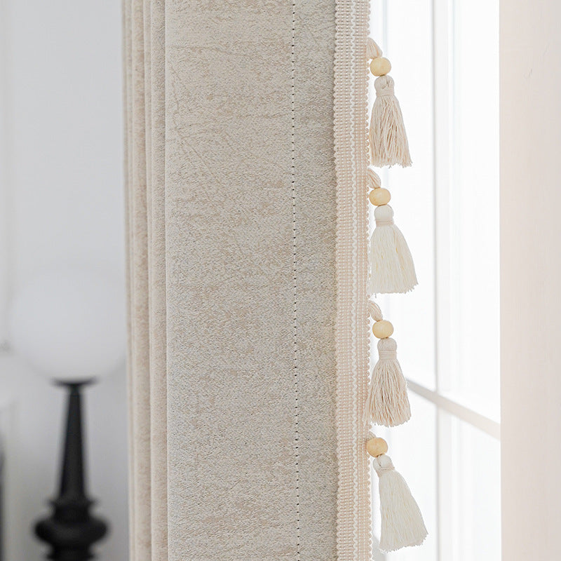 Decorative curtain with tassel trim Acalora