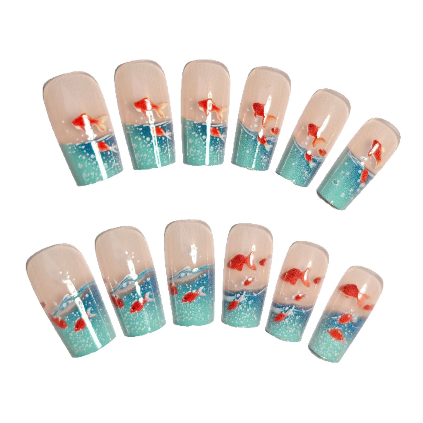 Aquatic Fantasy Nail Art Acalora