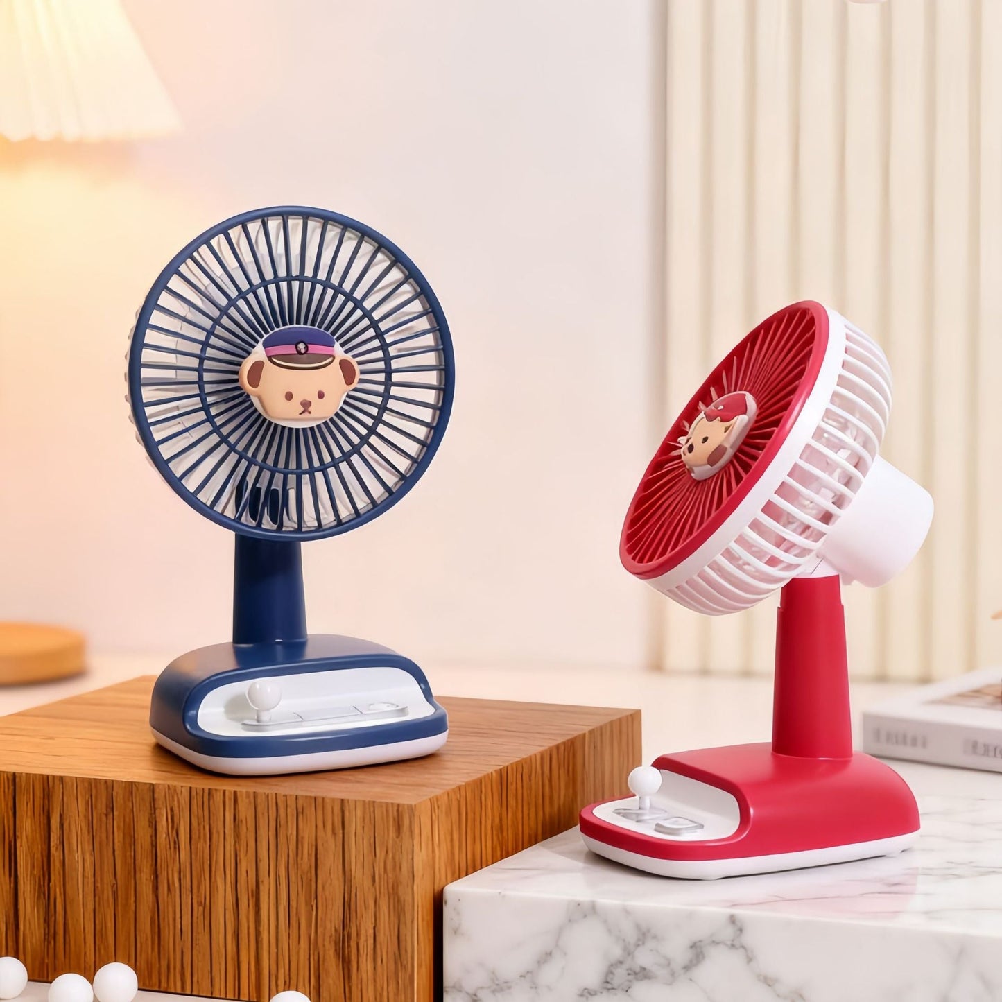 Women's desk fan with flexible tilt angle Skanto