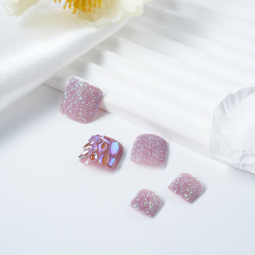 Glittering Rhinestone Press-On Nail Set Acalora